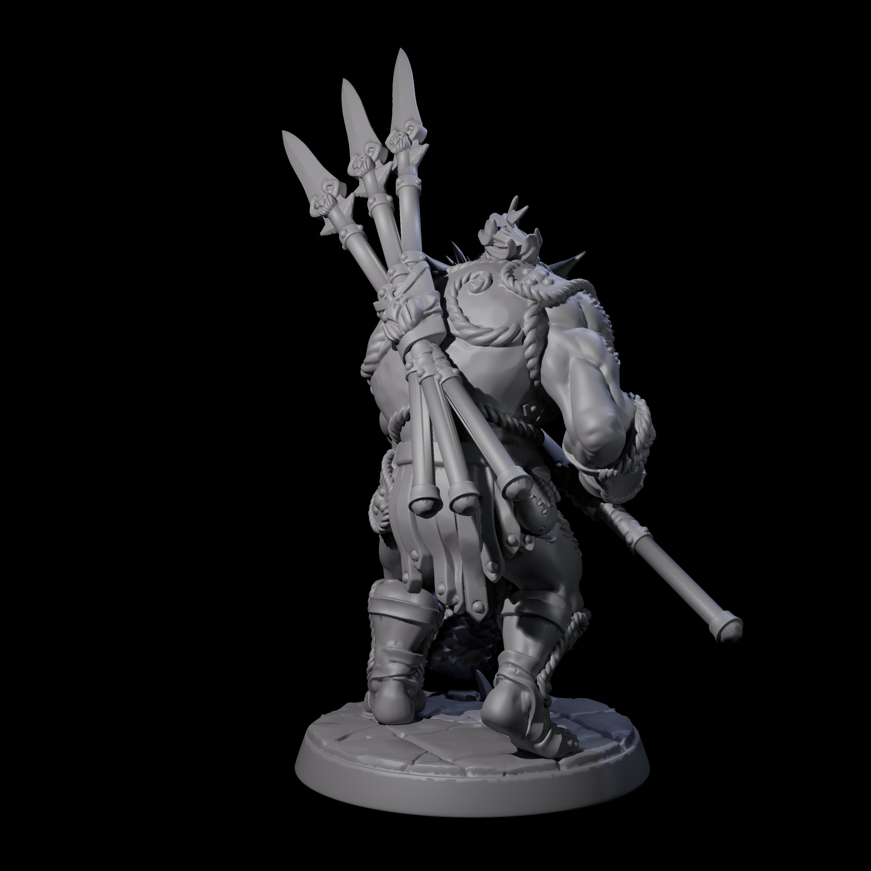 Grimy Bugbear C Miniature for Dungeons and Dragons, Pathfinder or other TTRPGs