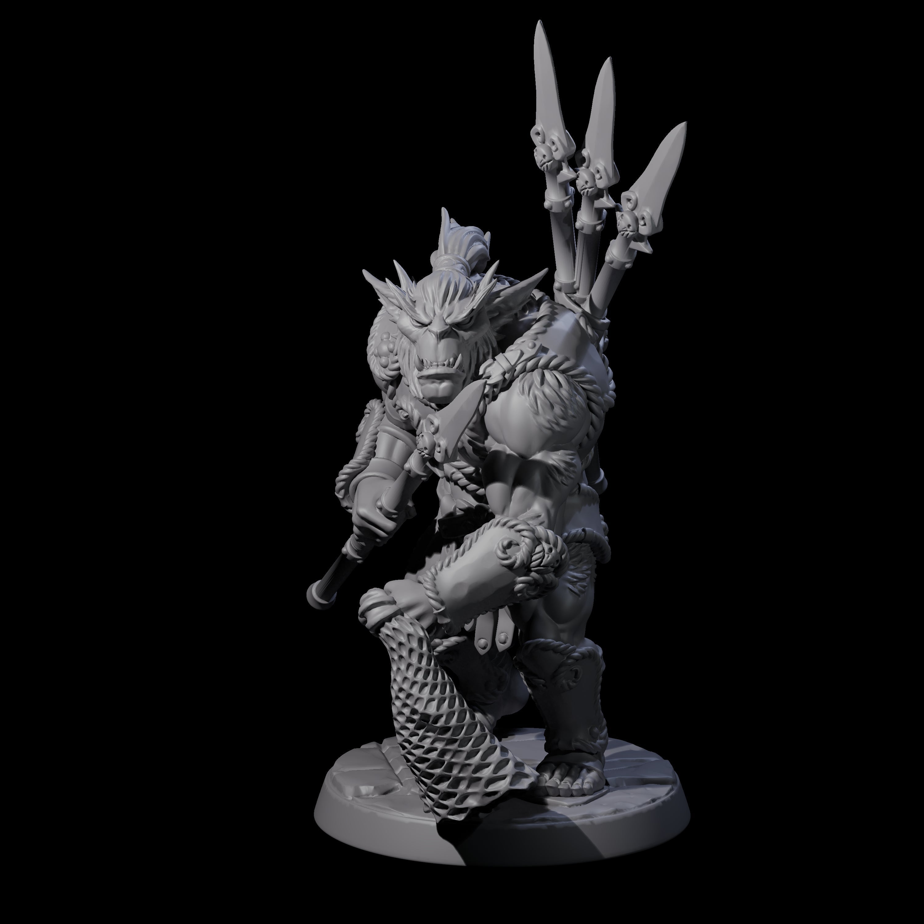 Grimy Bugbear C Miniature for Dungeons and Dragons, Pathfinder or other TTRPGs