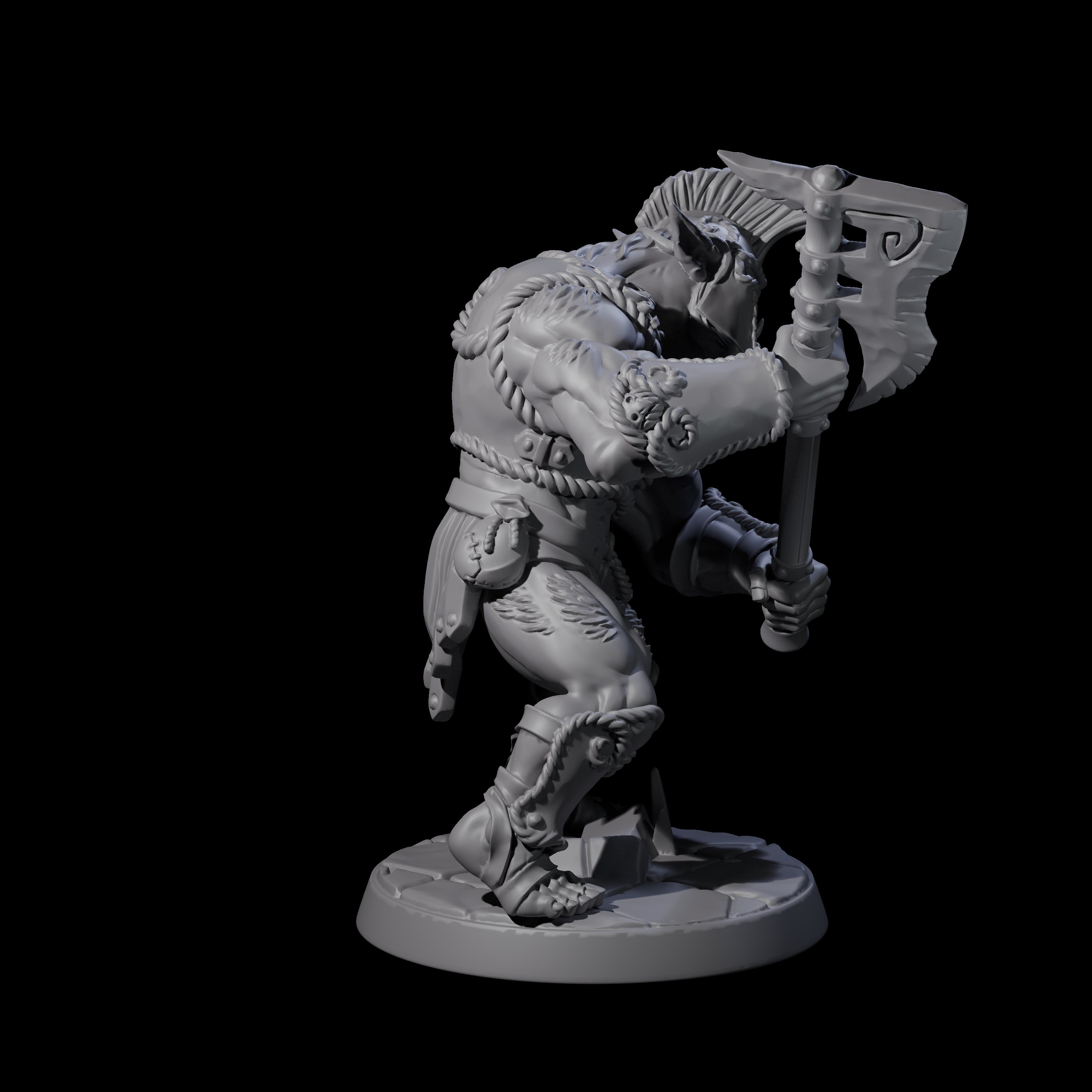 Grimy Bugbear D Miniature for Dungeons and Dragons, Pathfinder or other TTRPGs