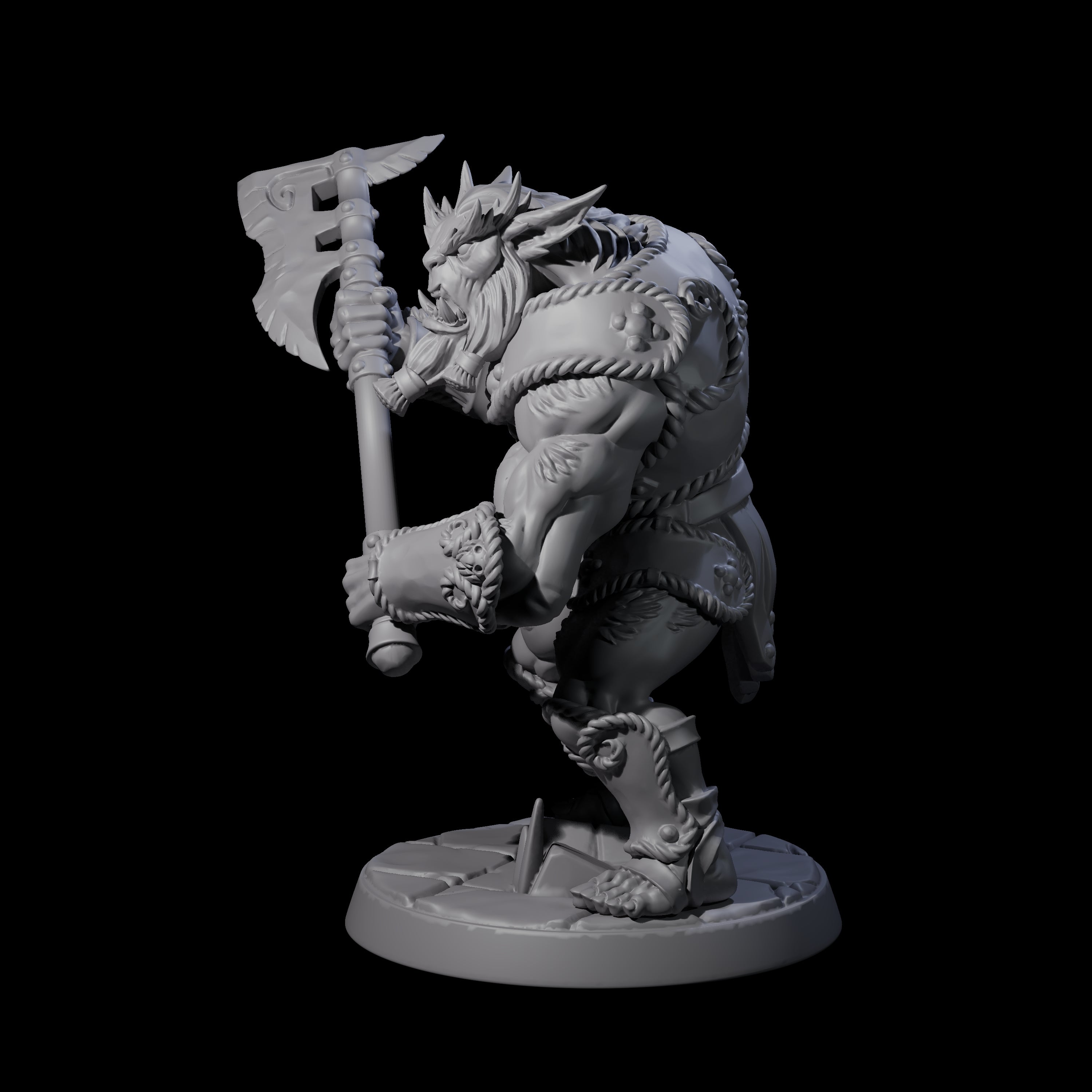 Grimy Bugbear D Miniature for Dungeons and Dragons, Pathfinder or other TTRPGs