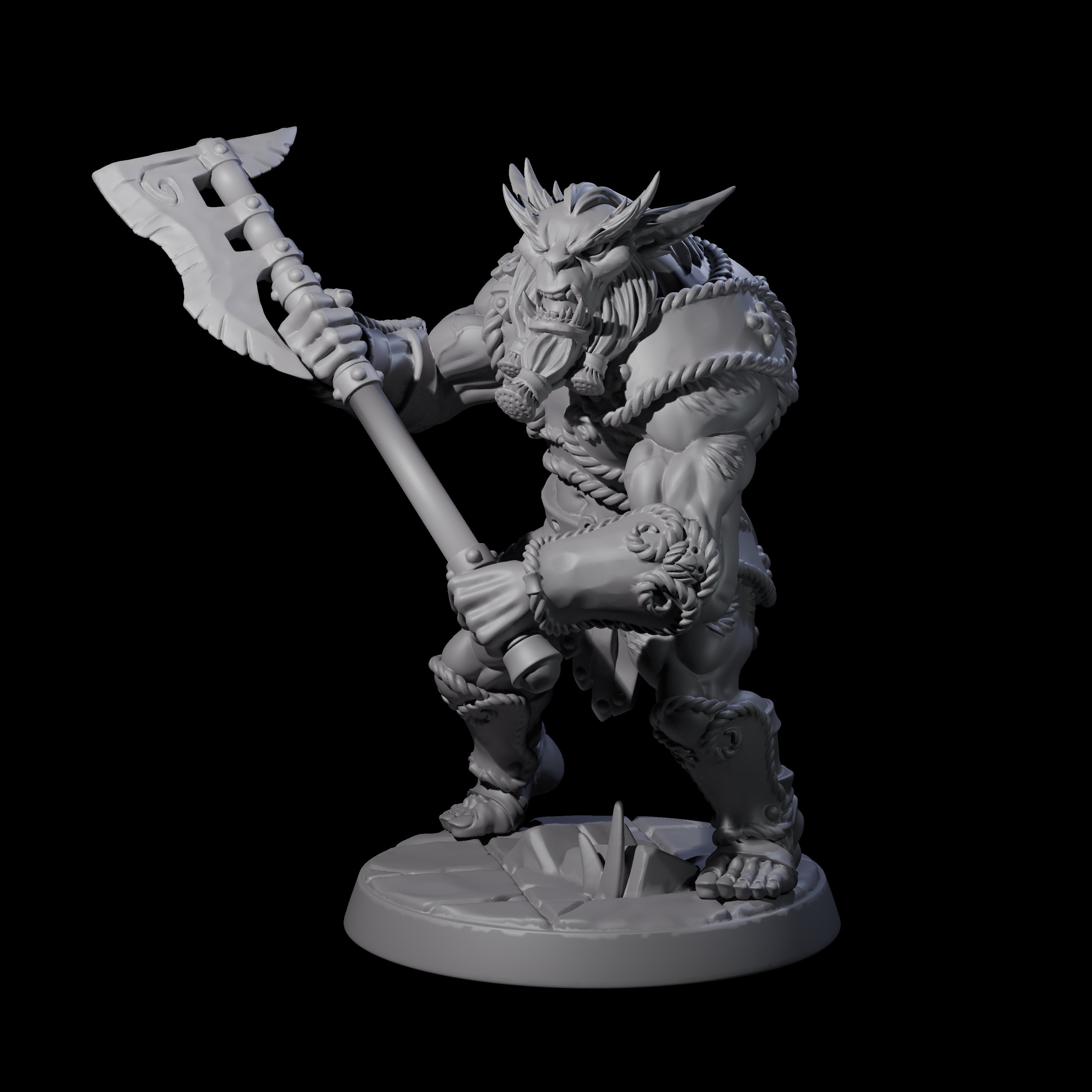Grimy Bugbear D Miniature for Dungeons and Dragons, Pathfinder or other TTRPGs