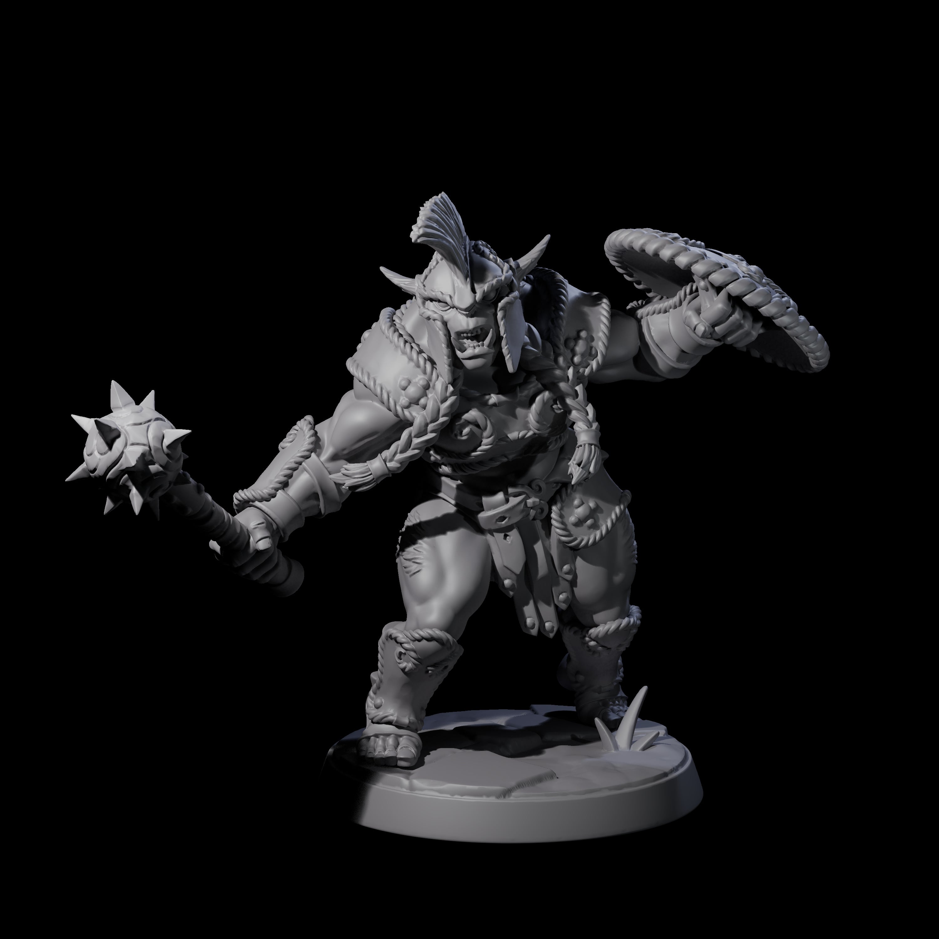 Grimy Bugbear E Miniature for Dungeons and Dragons, Pathfinder or other TTRPGs