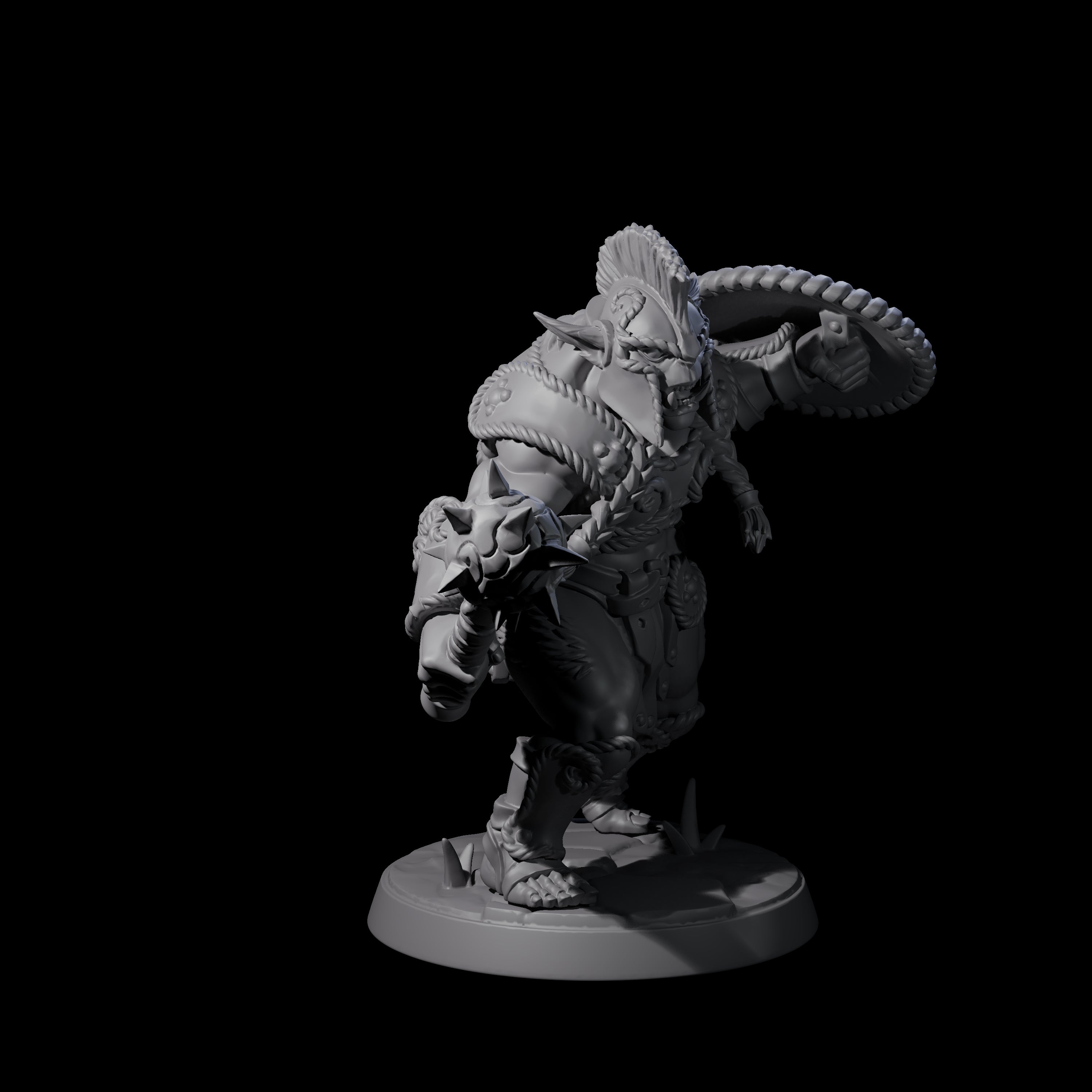 Grimy Bugbear E Miniature for Dungeons and Dragons, Pathfinder or other TTRPGs