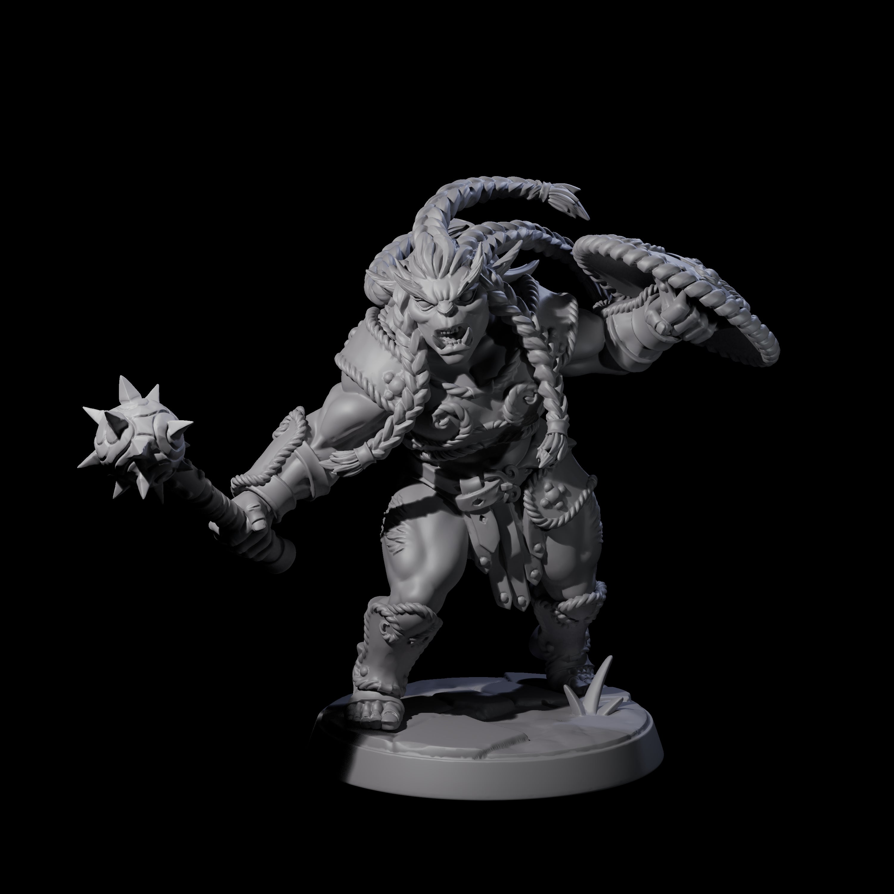 Grimy Bugbear E Miniature for Dungeons and Dragons, Pathfinder or other TTRPGs