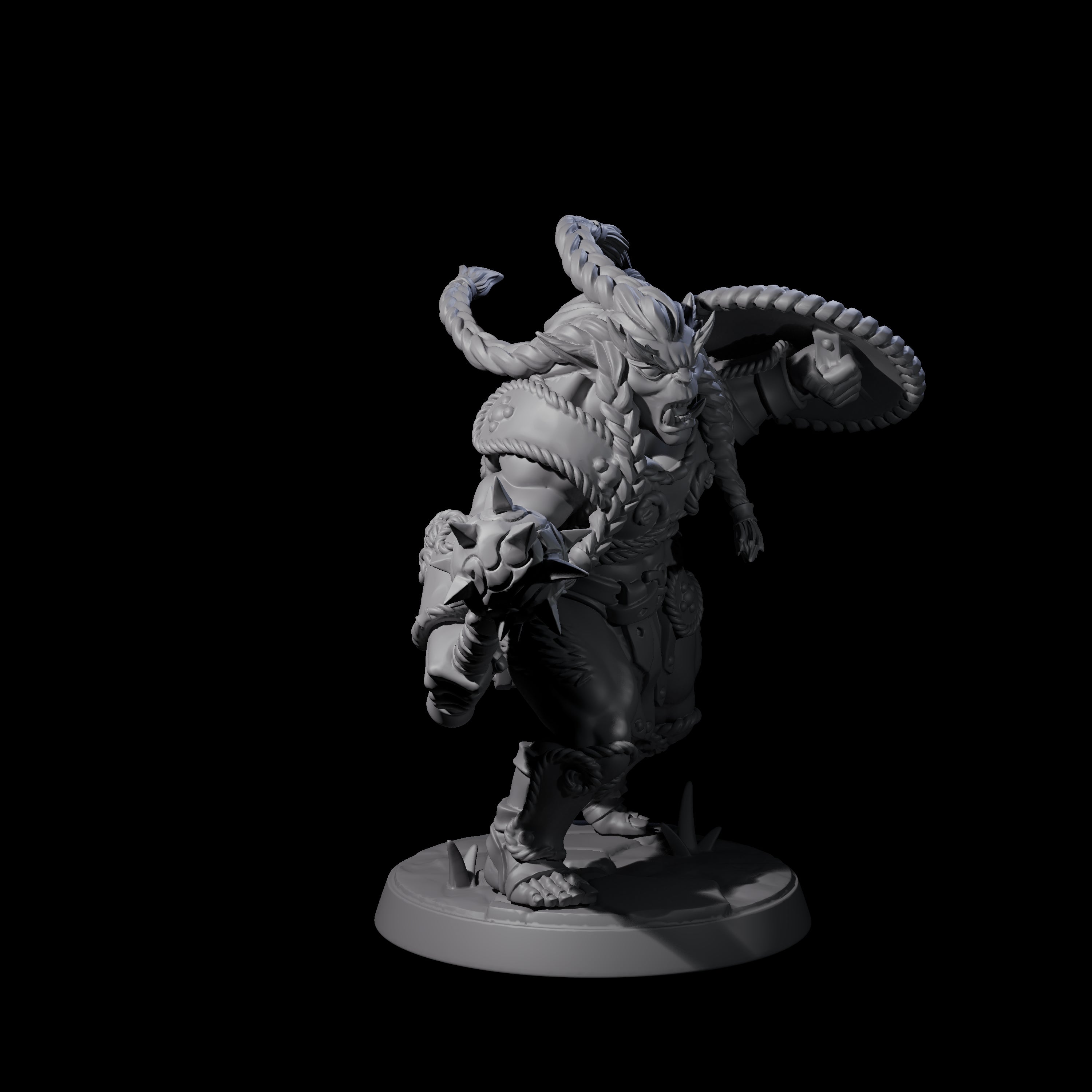 Grimy Bugbear E Miniature for Dungeons and Dragons, Pathfinder or other TTRPGs