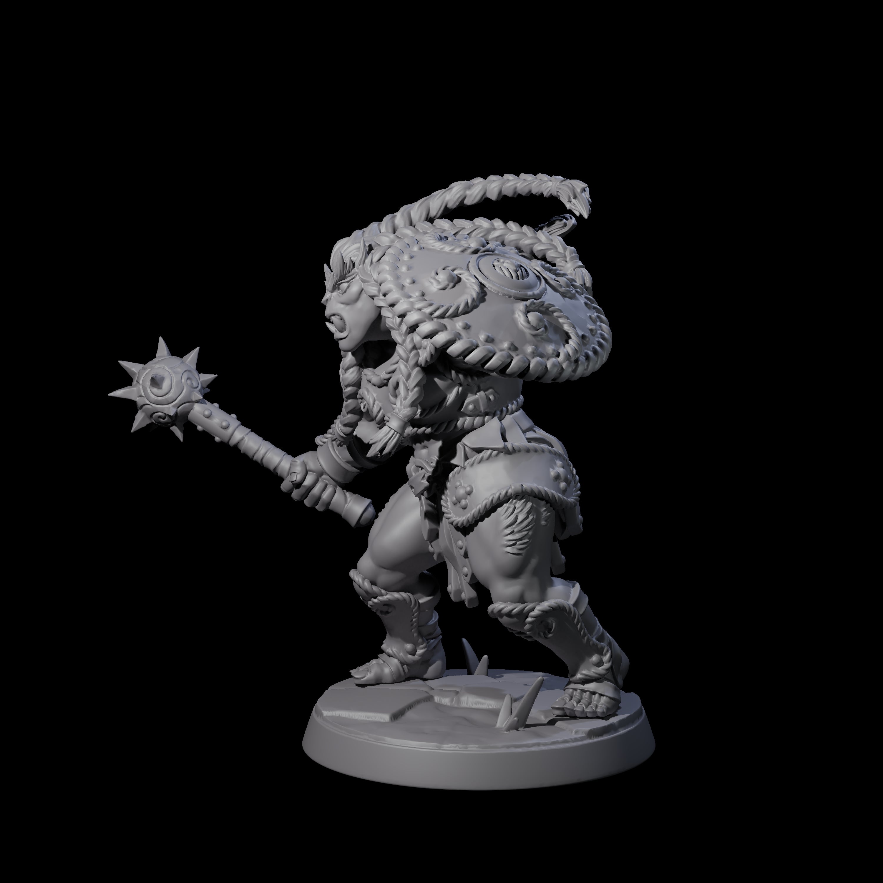 Grimy Bugbear E Miniature for Dungeons and Dragons, Pathfinder or other TTRPGs