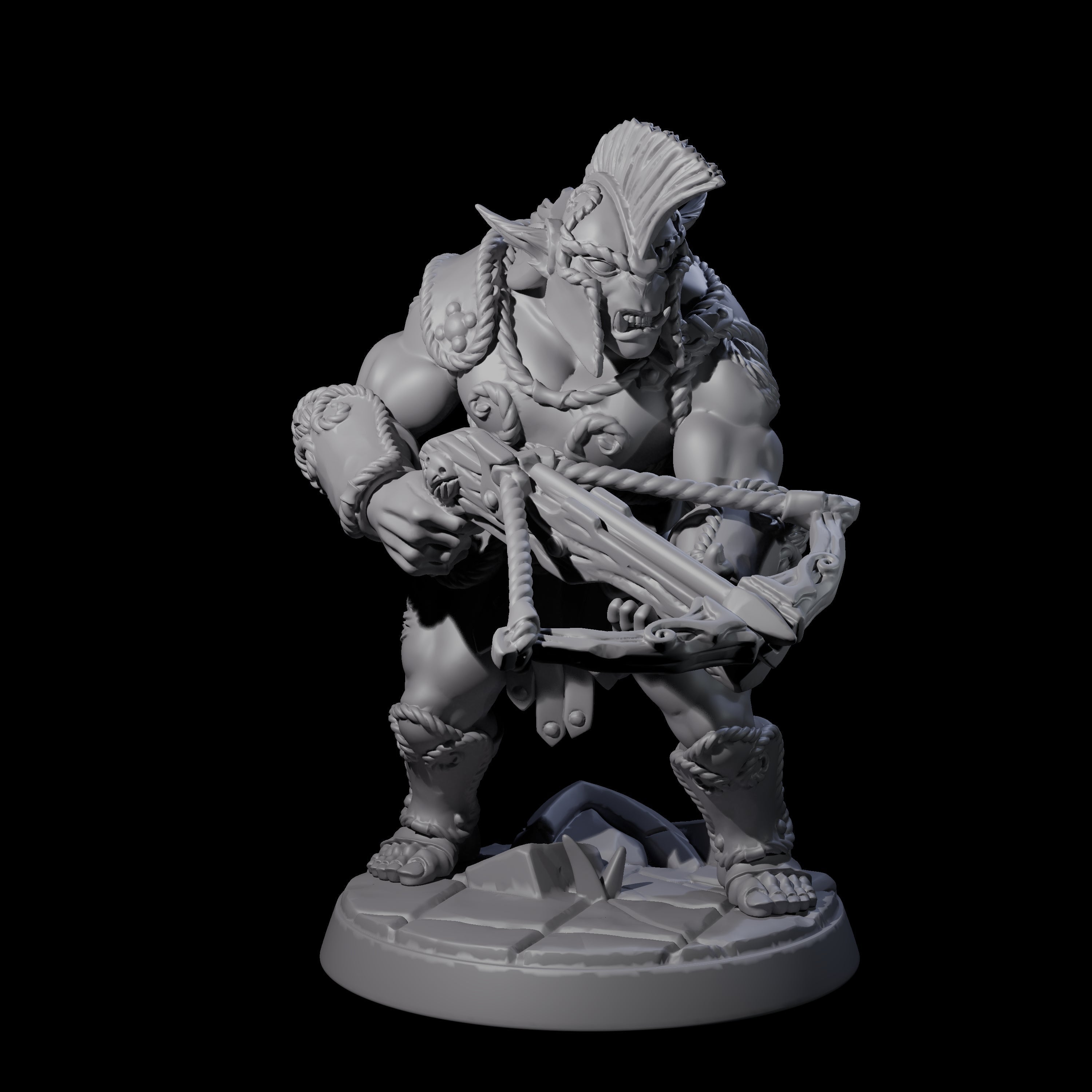 Grimy Bugbear F Miniature for Dungeons and Dragons, Pathfinder or other TTRPGs