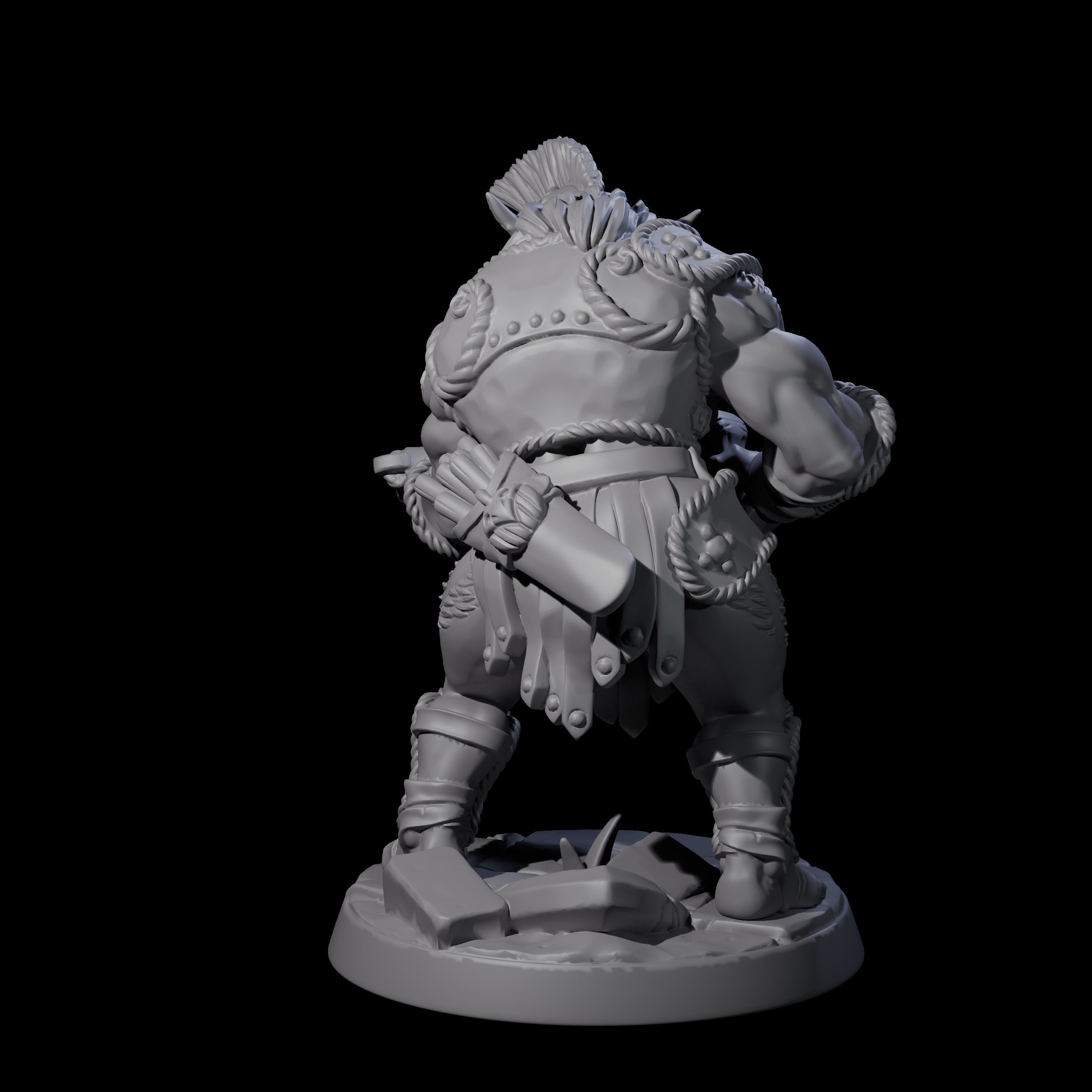 Grimy Bugbear F Miniature for Dungeons and Dragons, Pathfinder or other TTRPGs