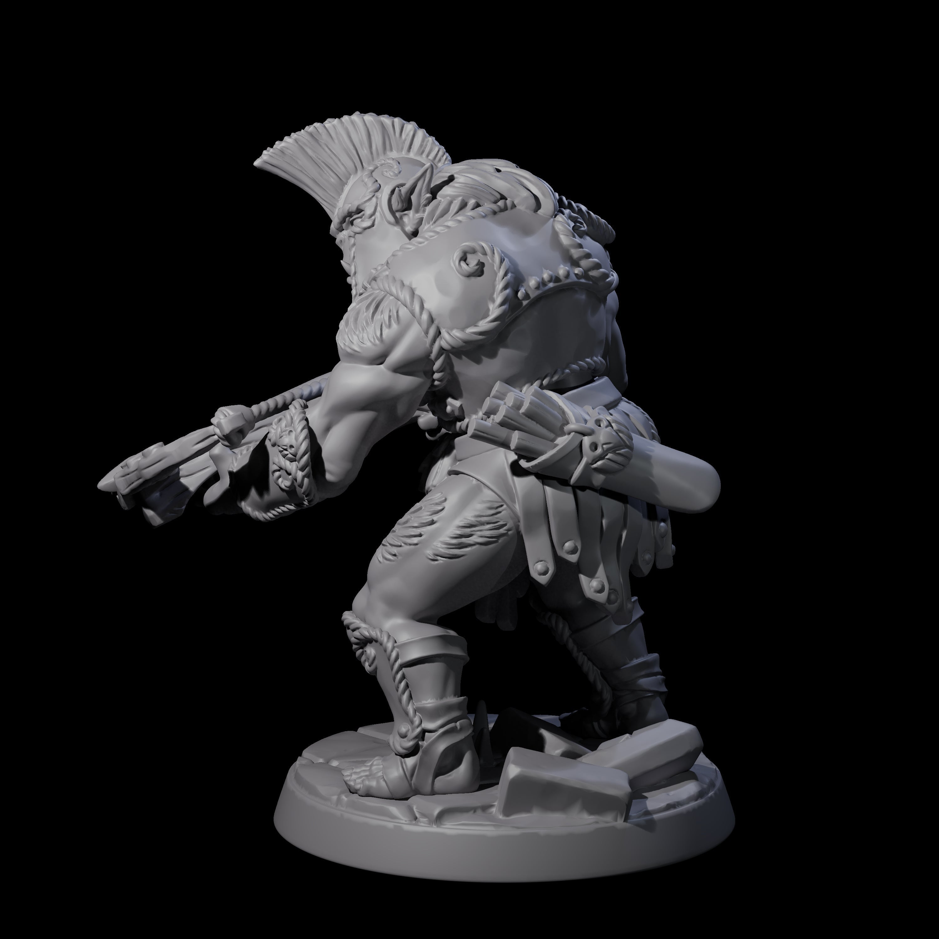 Grimy Bugbear F Miniature for Dungeons and Dragons, Pathfinder or other TTRPGs