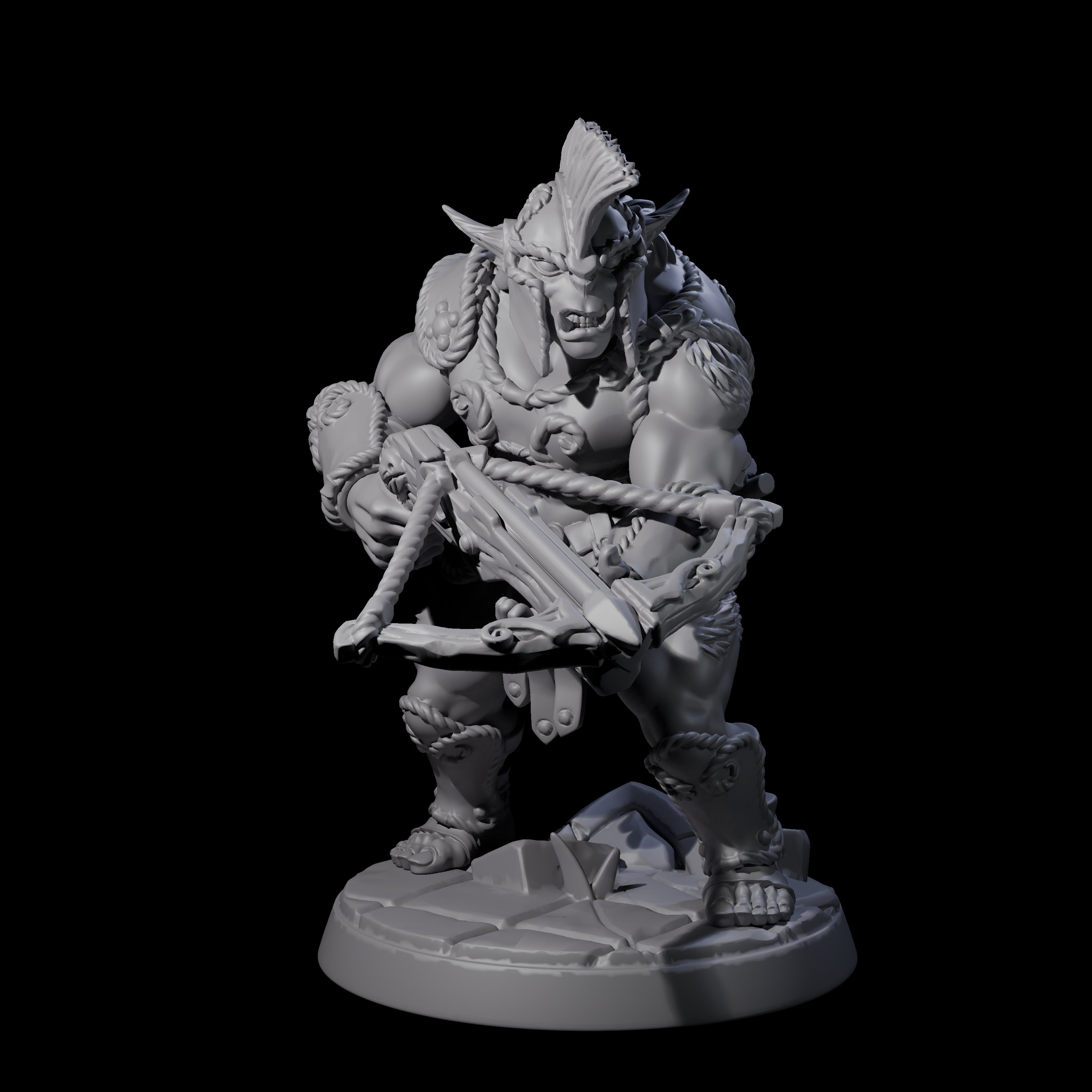 Grimy Bugbear F Miniature for Dungeons and Dragons, Pathfinder or other TTRPGs