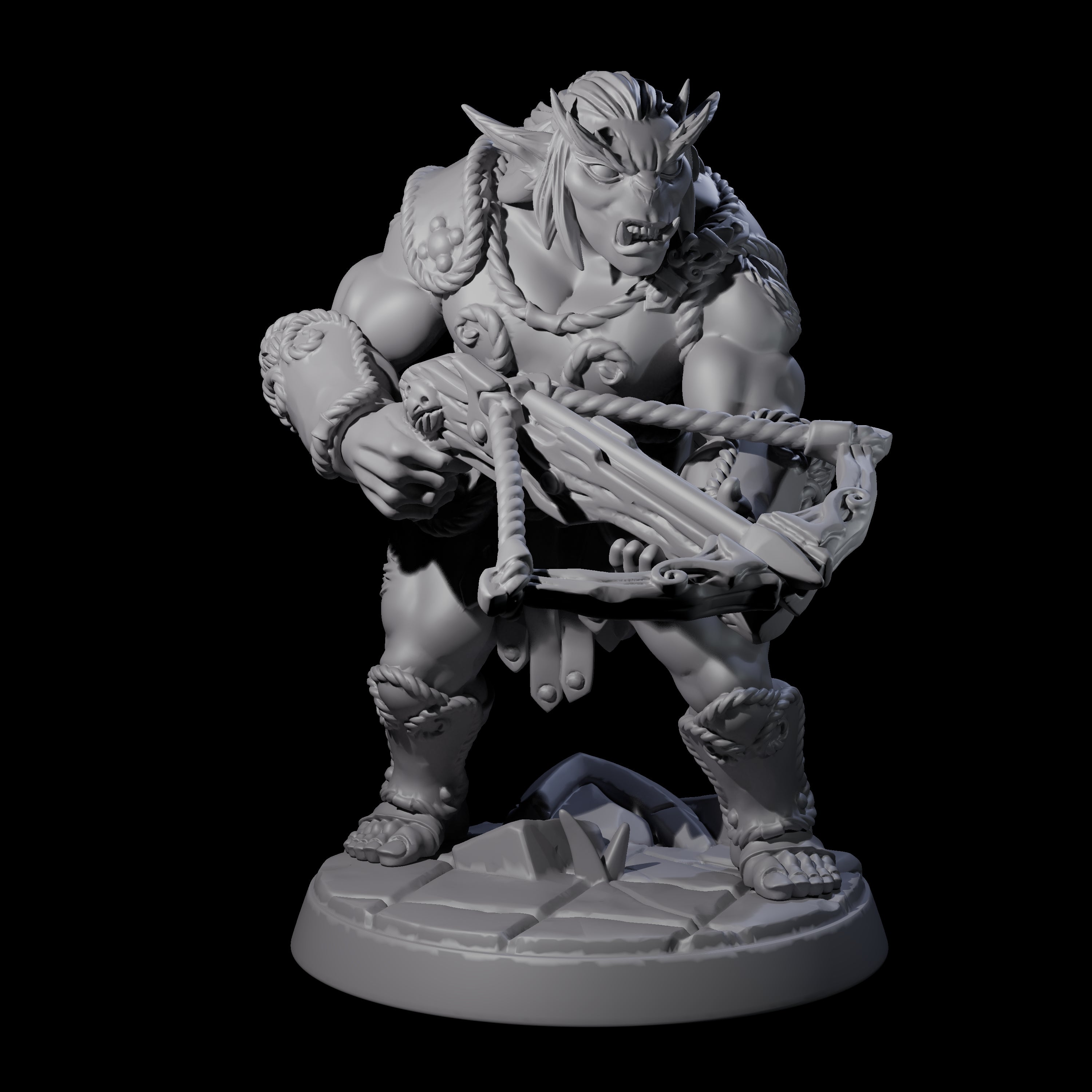 Grimy Bugbear F Miniature for Dungeons and Dragons, Pathfinder or other TTRPGs