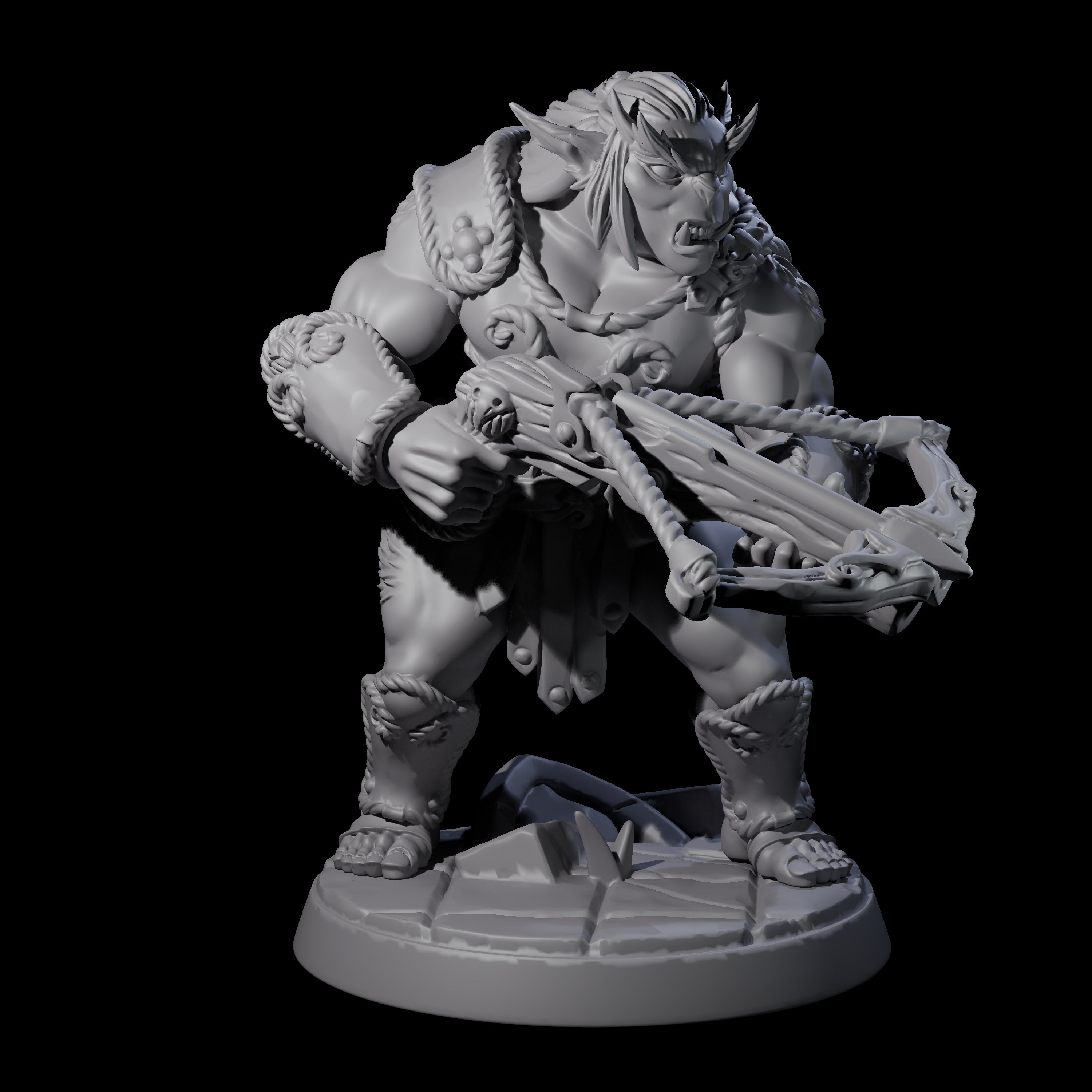 Grimy Bugbear F Miniature for Dungeons and Dragons, Pathfinder or other TTRPGs