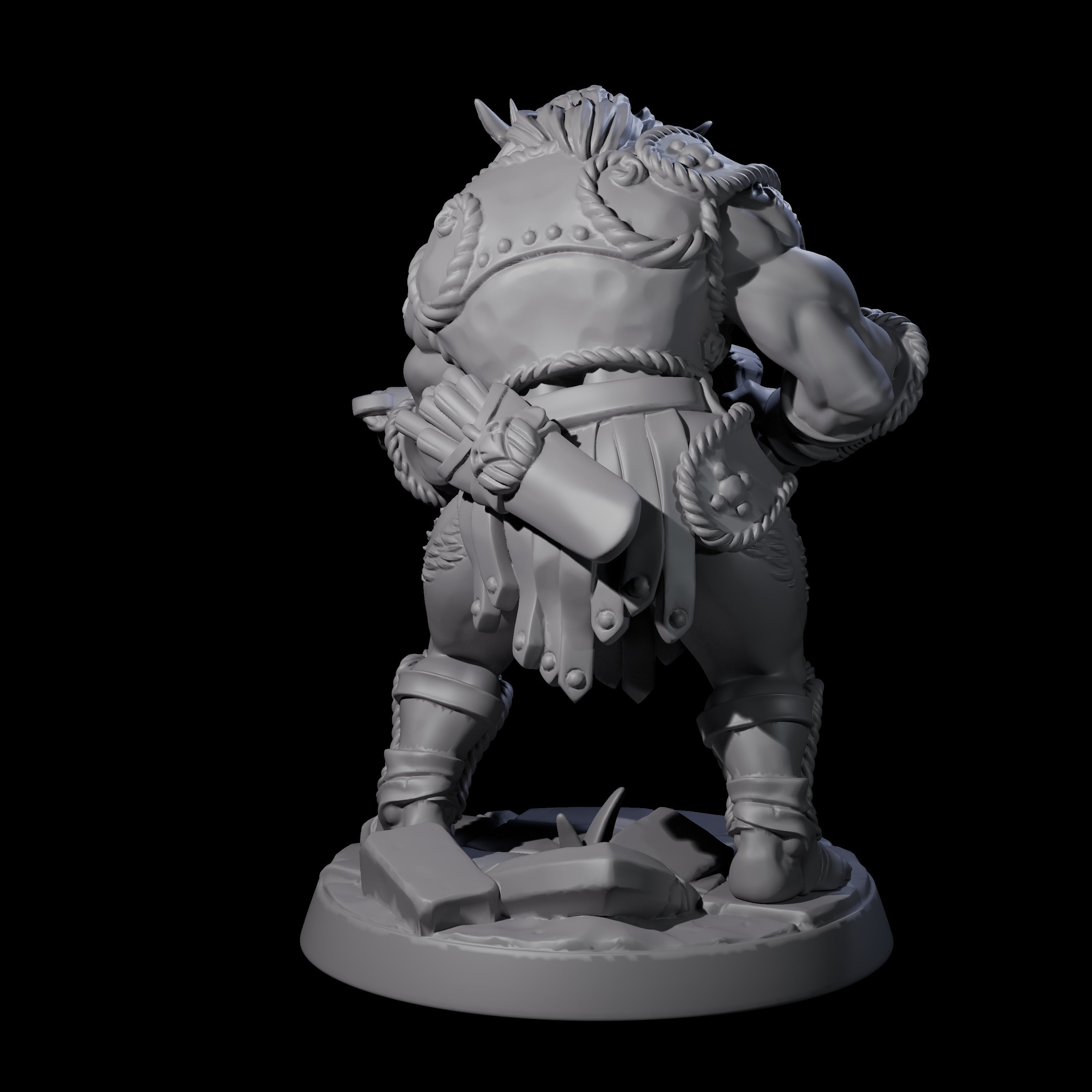 Grimy Bugbear F Miniature for Dungeons and Dragons, Pathfinder or other TTRPGs