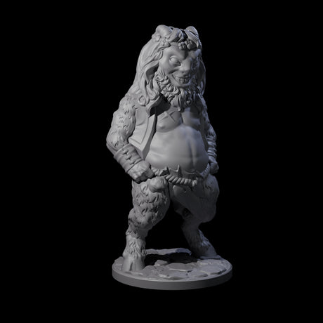 Grin Cracking Satyr Faun Miniature for Dungeons and Dragons, Pathfinder or other TTRPGs
