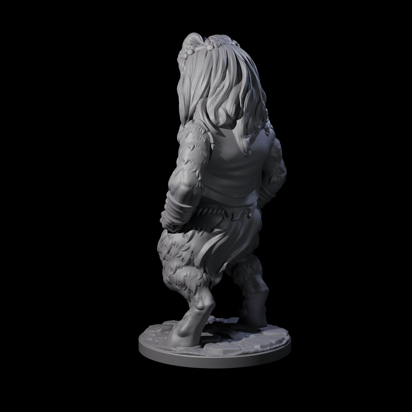 Grin Cracking Satyr Faun Miniature for Dungeons and Dragons, Pathfinder or other TTRPGs