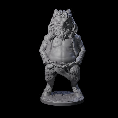 Grin Cracking Satyr Faun Miniature for Dungeons and Dragons, Pathfinder or other TTRPGs