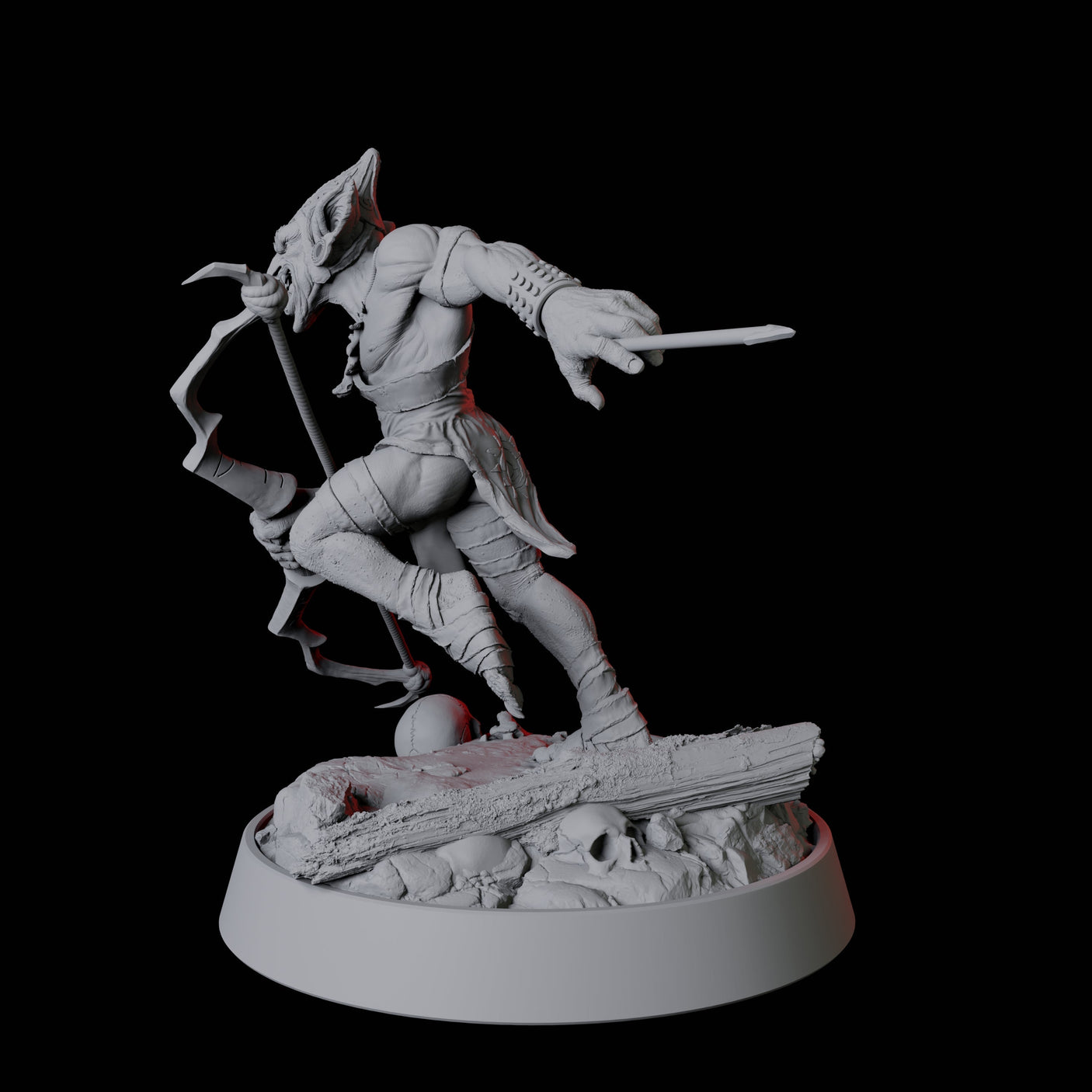 Grinning Goblin Archer Miniature for Dungeons and Dragons, Pathfinder or other TTRPGs
