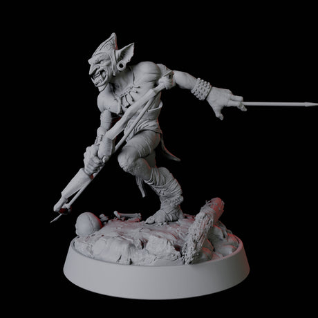 Grinning Goblin Archer Miniature for Dungeons and Dragons, Pathfinder or other TTRPGs