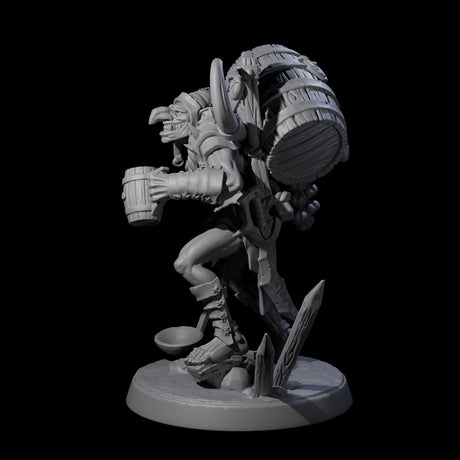 Grinning Hobgoblin Brewmaster Miniature for Dungeons and Dragons, Pathfinder or other TTRPGs