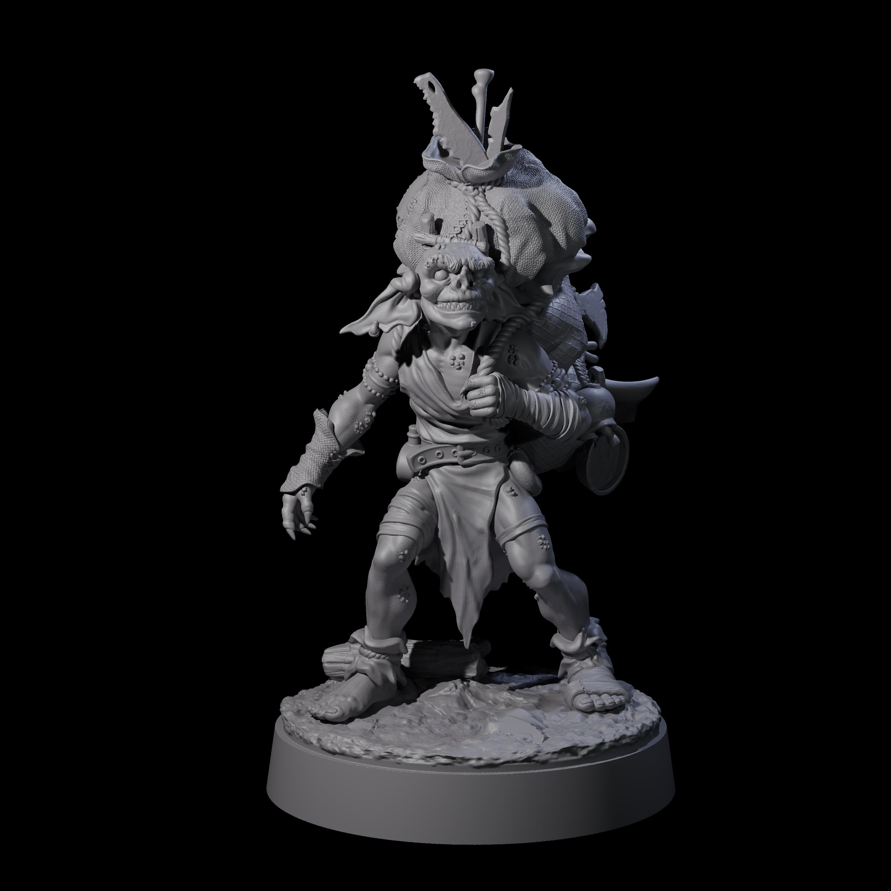 Grinning Horder Goblin Miniature for Dungeons and Dragons, Pathfinder or other TTRPGs