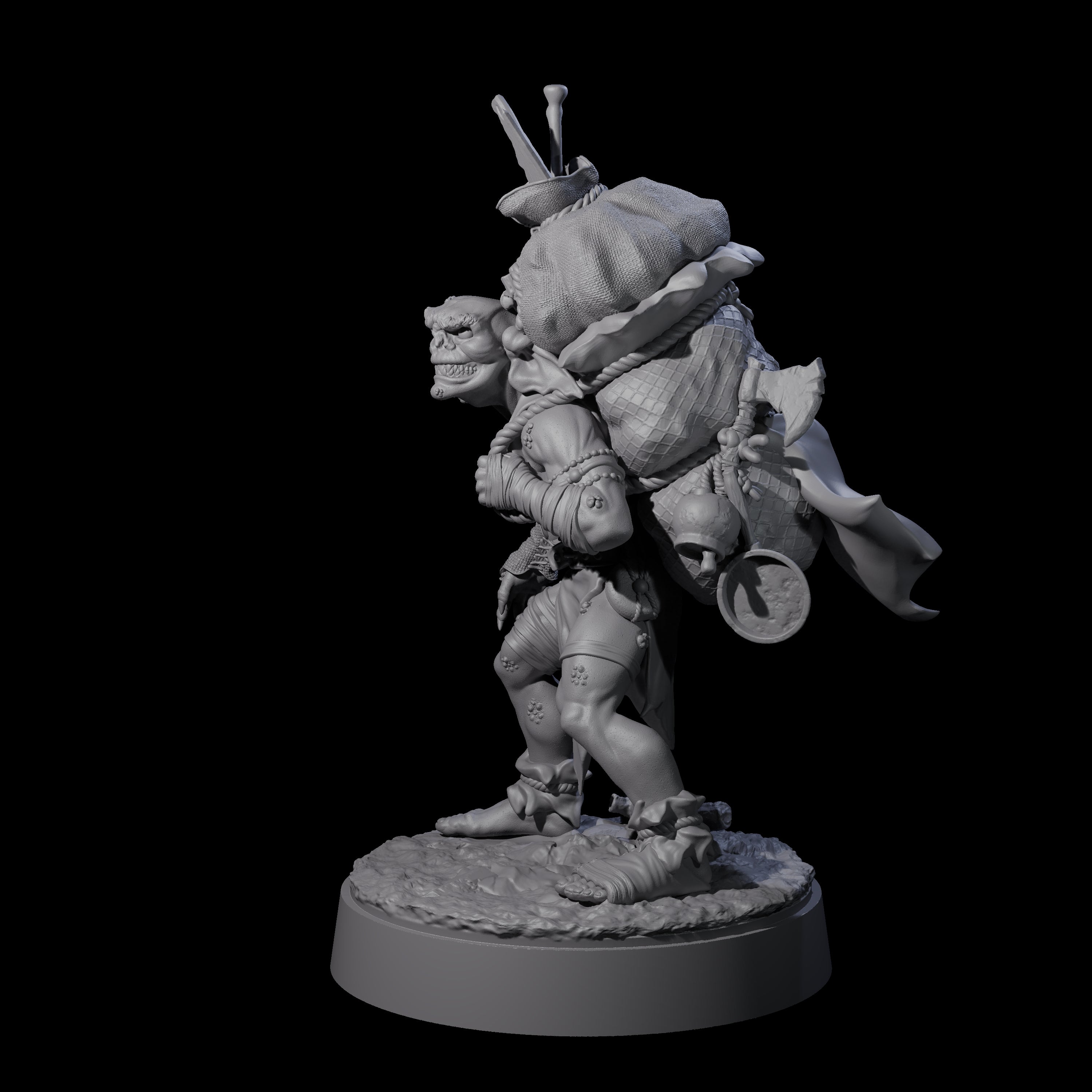 Grinning Horder Goblin Miniature for Dungeons and Dragons, Pathfinder or other TTRPGs