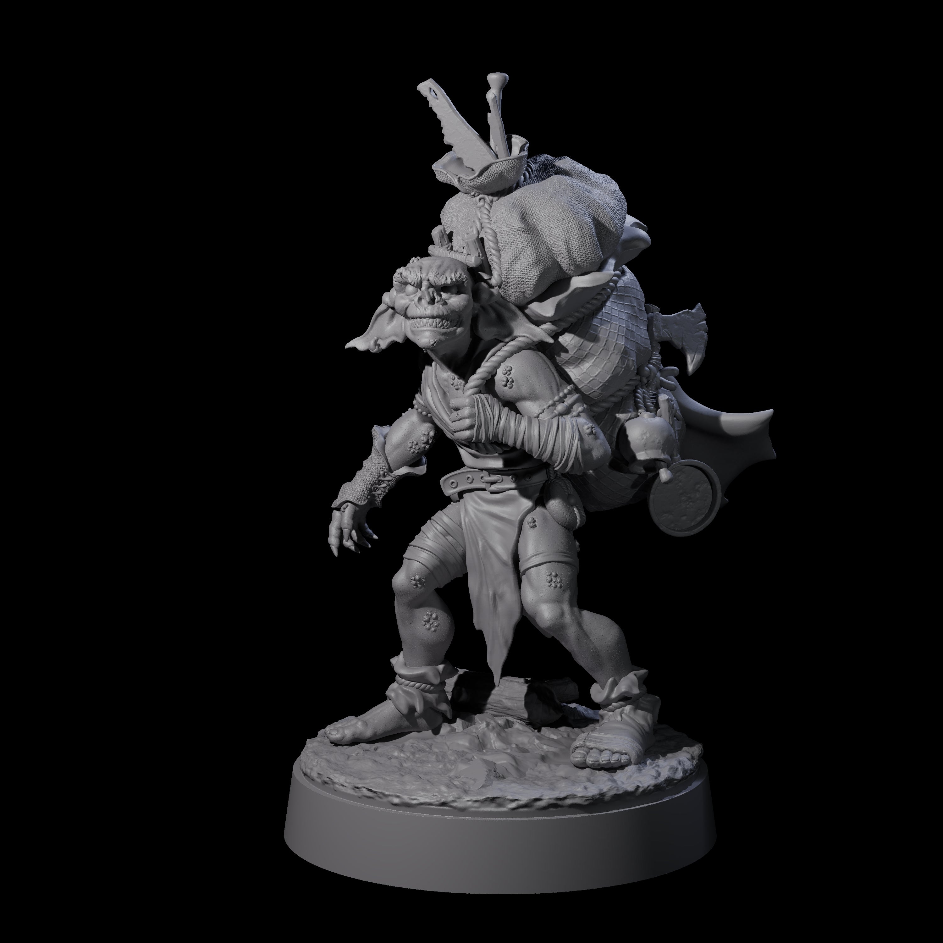 Grinning Horder Goblin Miniature for Dungeons and Dragons, Pathfinder or other TTRPGs