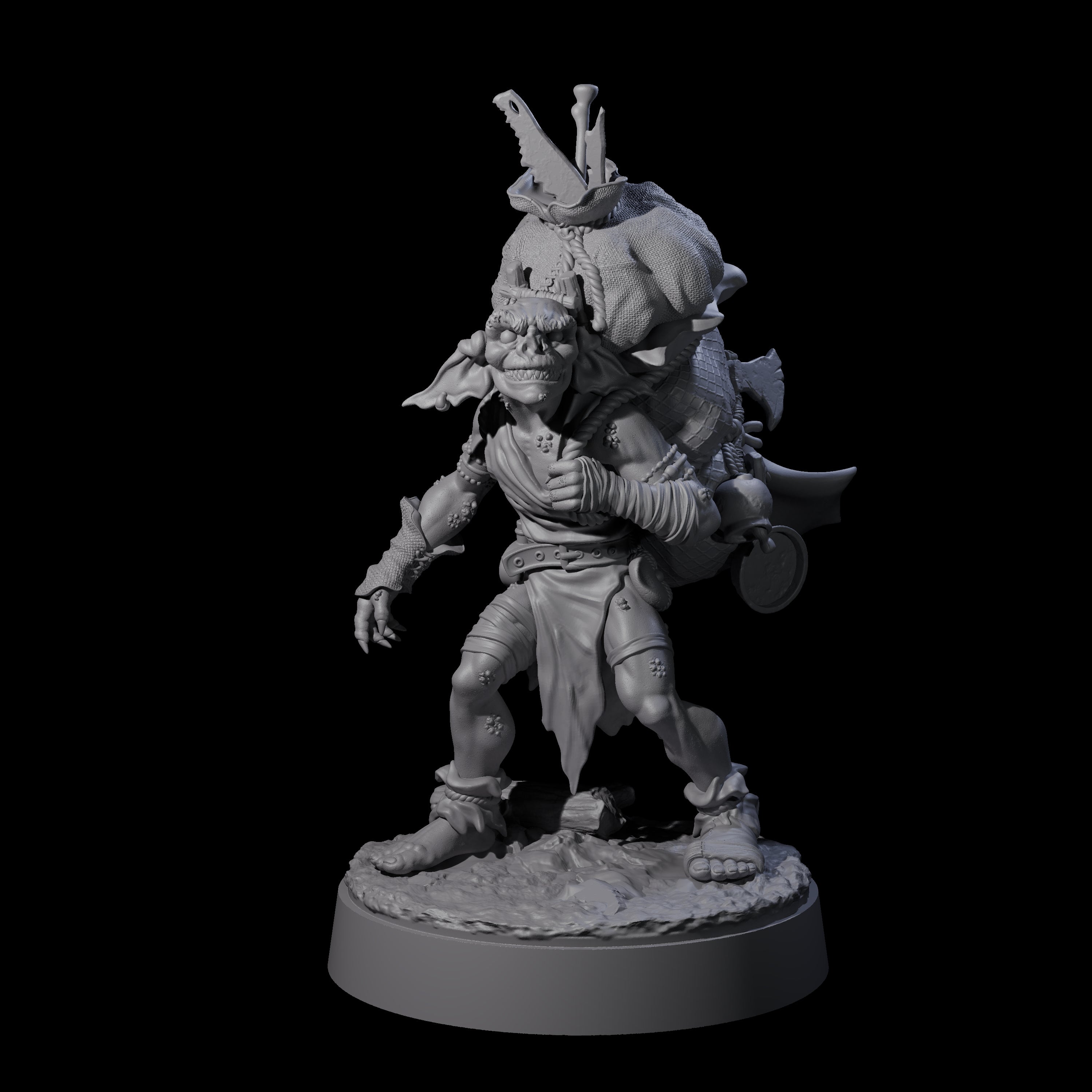 Grinning Horder Goblin Miniature for Dungeons and Dragons, Pathfinder or other TTRPGs