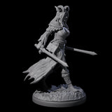 Grinning Madly Tiefling Fighter Miniature for Dungeons and Dragons, Pathfinder or other TTRPGs