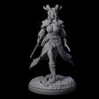 Grinning Madly Tiefling Fighter Miniature for Dungeons and Dragons, Pathfinder or other TTRPGs