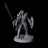 Grinning North Womanman Berserker Miniature for Dungeons and Dragons, Pathfinder or other TTRPGs