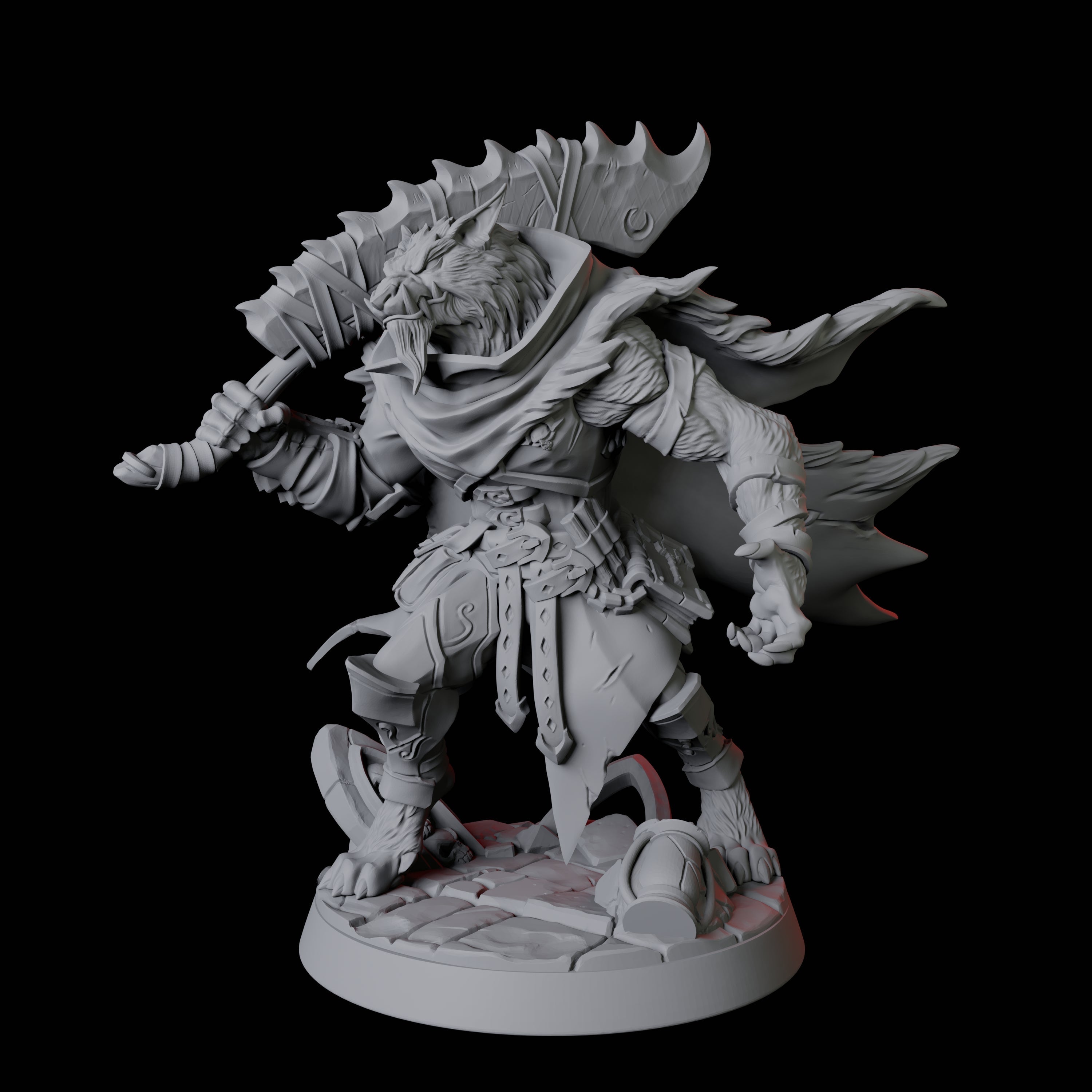 Grinning Werewolf Miniature for Dungeons and Dragons, Pathfinder or other TTRPGs