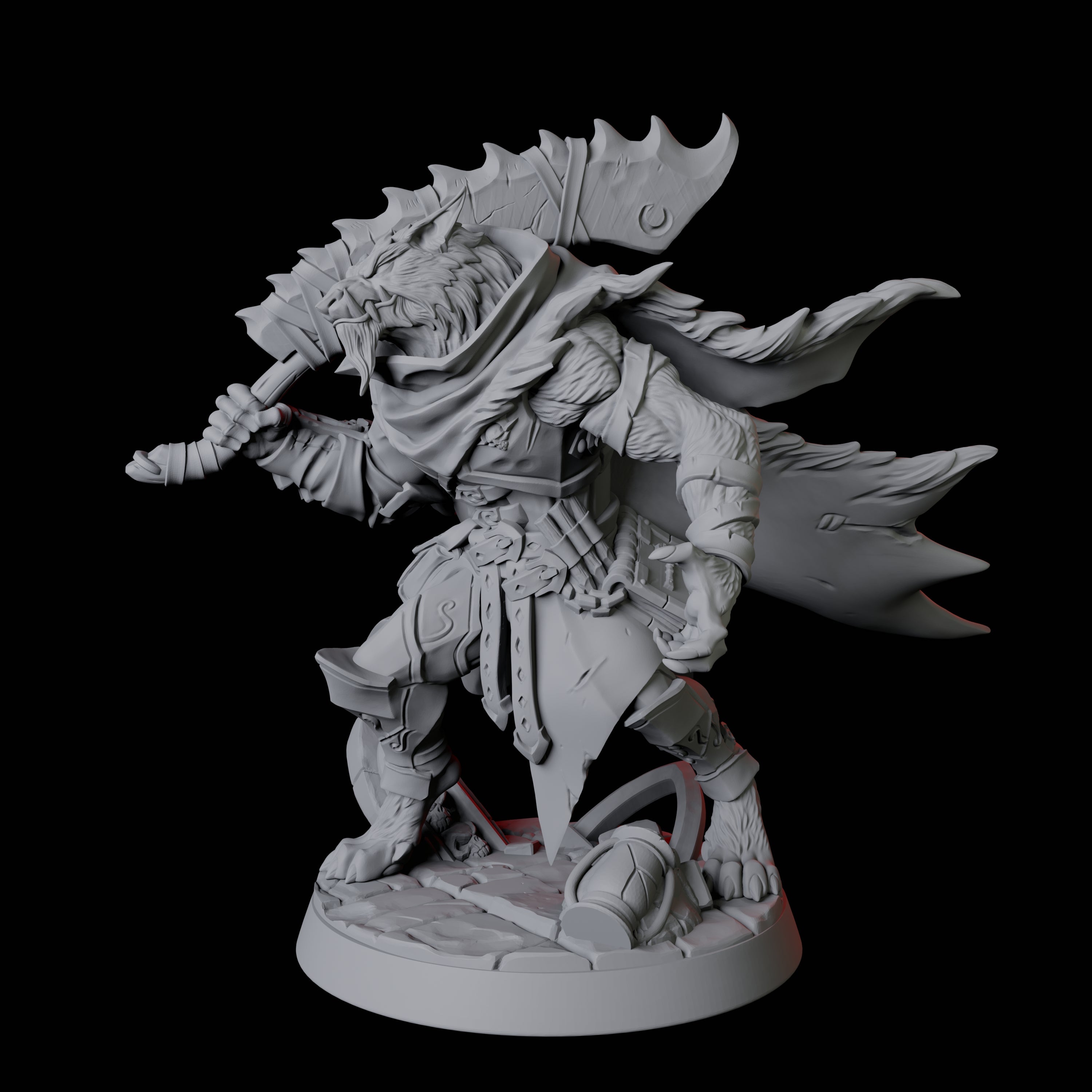 Grinning Werewolf Miniature for Dungeons and Dragons, Pathfinder or other TTRPGs