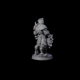 Gritty Heavy Sword Fighter Miniature for Dungeons and Dragons, Pathfinder or other TTRPGs