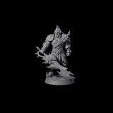 Gritty Heavy Sword Fighter Miniature for Dungeons and Dragons, Pathfinder or other TTRPGs