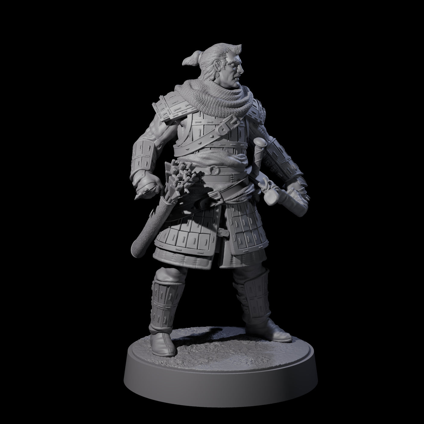 Grizzled Archer A Miniature for Dungeons and Dragons, Pathfinder or other TTRPGs