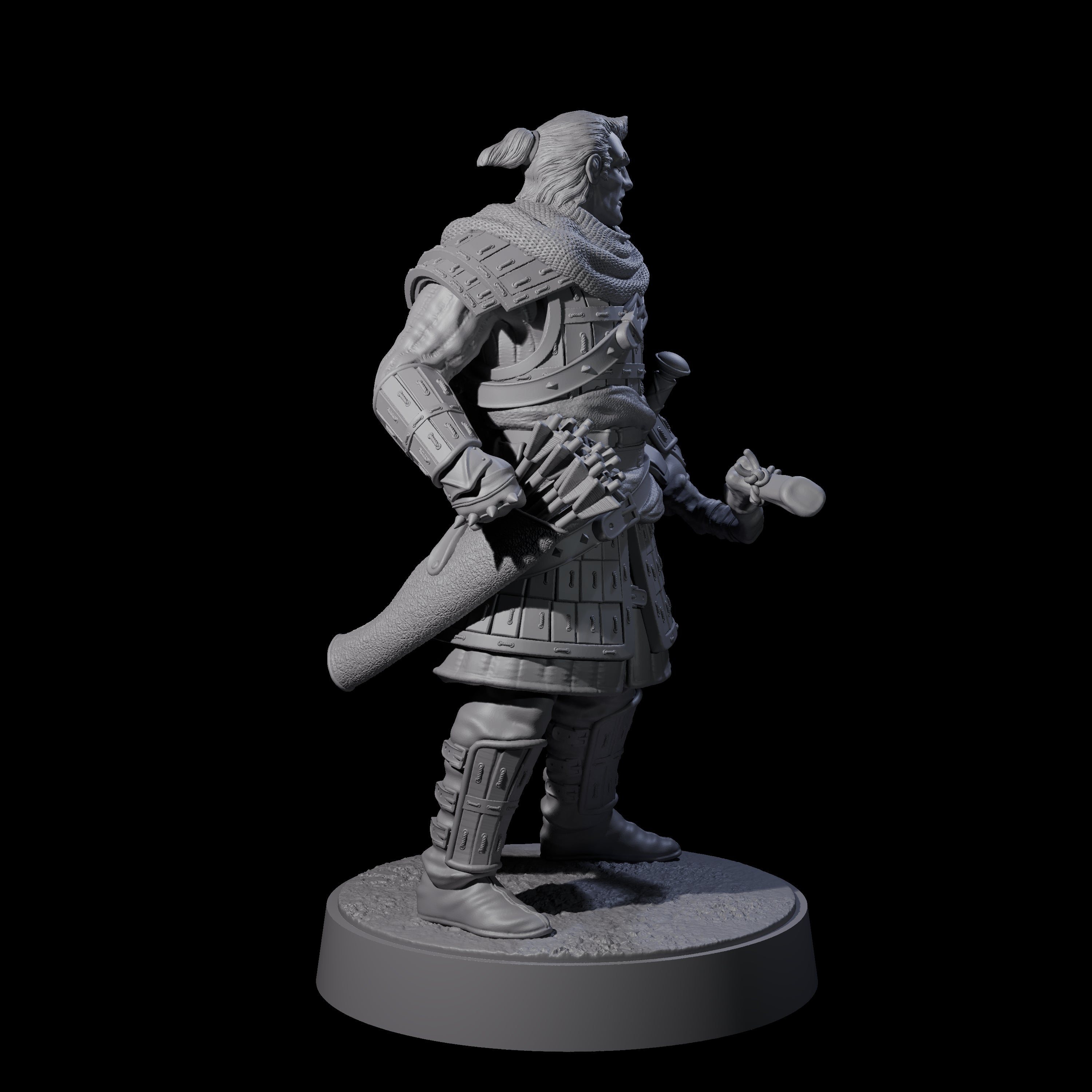Grizzled Archer A Miniature for Dungeons and Dragons, Pathfinder or other TTRPGs