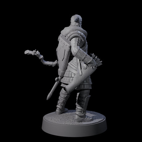 Grizzled Archer A Miniature for Dungeons and Dragons, Pathfinder or other TTRPGs