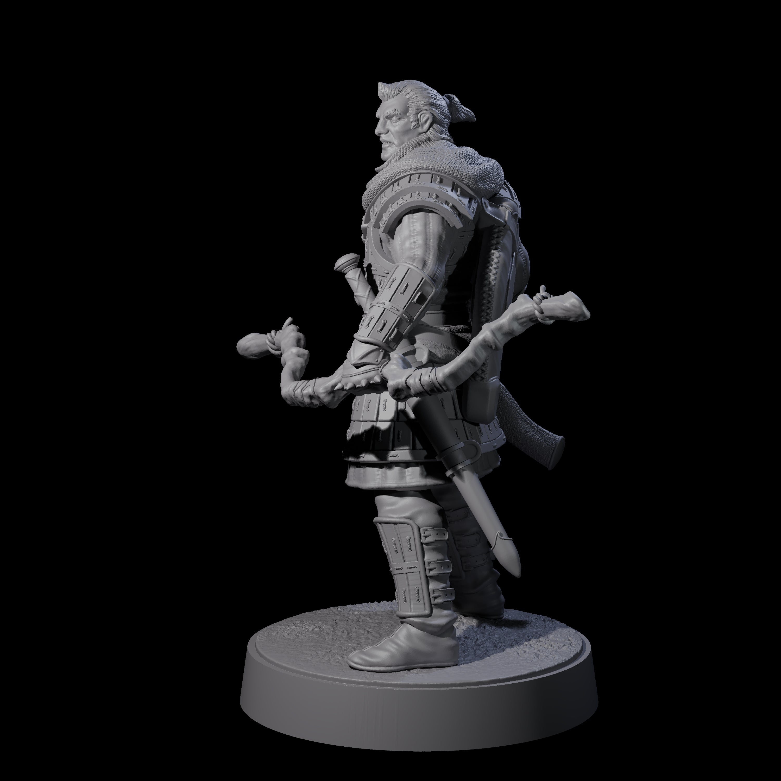 Grizzled Archer A Miniature for Dungeons and Dragons, Pathfinder or other TTRPGs