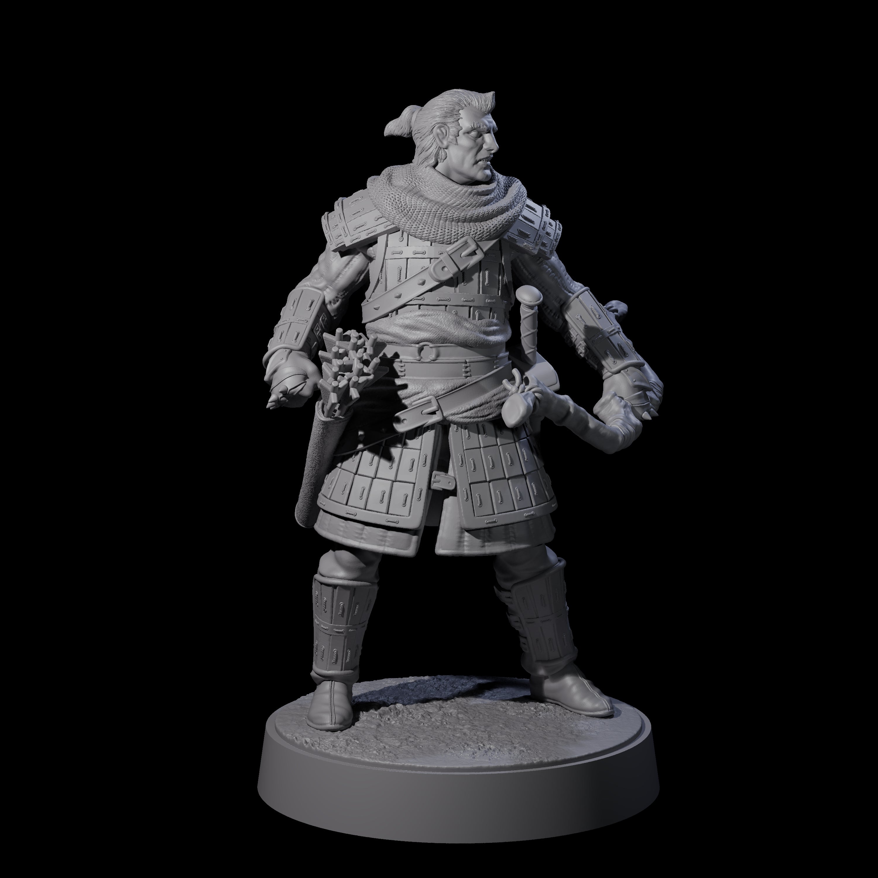 Grizzled Archer A Miniature for Dungeons and Dragons, Pathfinder or other TTRPGs