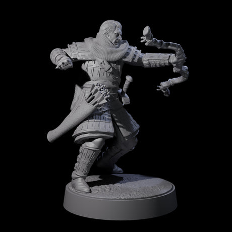 Grizzled Archer B Miniature for Dungeons and Dragons, Pathfinder or other TTRPGs