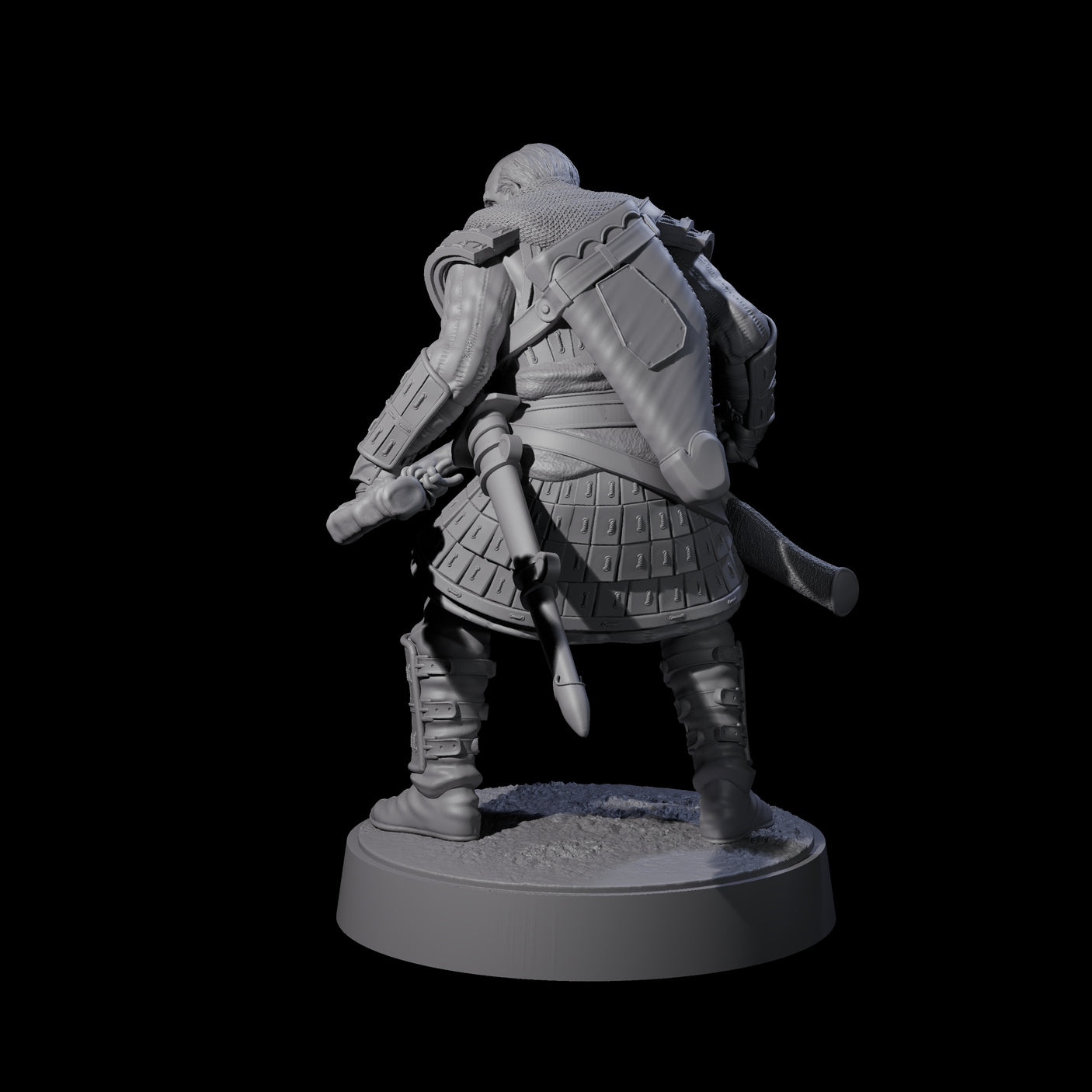 Grizzled Archer C Miniature for Dungeons and Dragons, Pathfinder or other TTRPGs