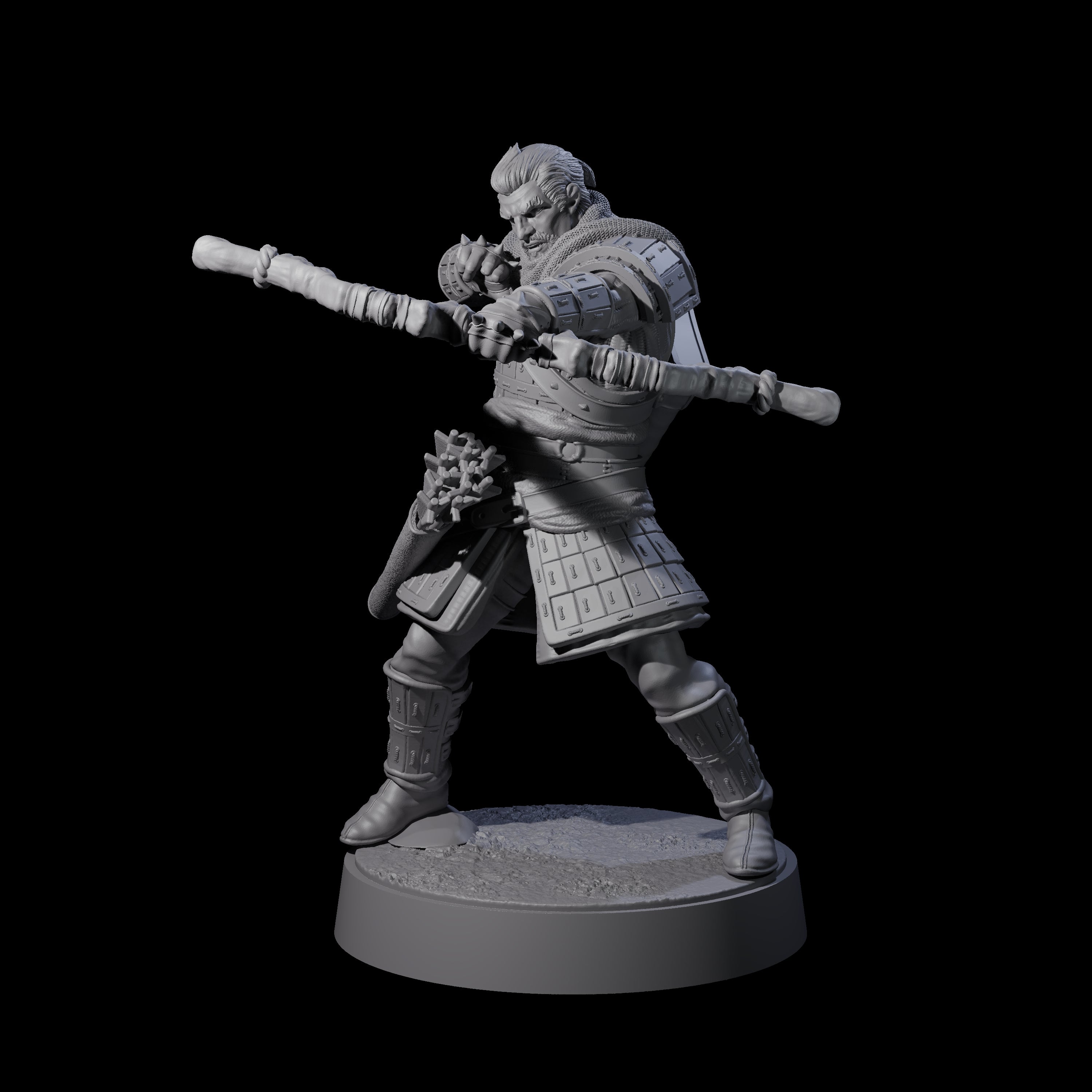 Grizzled Archer D Miniature for Dungeons and Dragons, Pathfinder or other TTRPGs