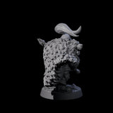 Grizzled Axe Fighter Miniature for Dungeons and Dragons, Pathfinder or other TTRPGs