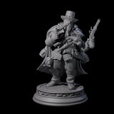 Grizzled Dwarf Gunslinger Miniature for Dungeons and Dragons, Pathfinder or other TTRPGs
