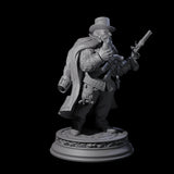 Grizzled Dwarf Gunslinger Miniature for Dungeons and Dragons, Pathfinder or other TTRPGs