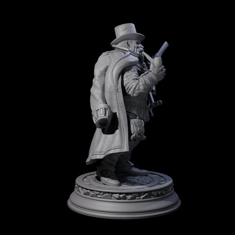 Grizzled Dwarf Gunslinger Miniature for Dungeons and Dragons, Pathfinder or other TTRPGs