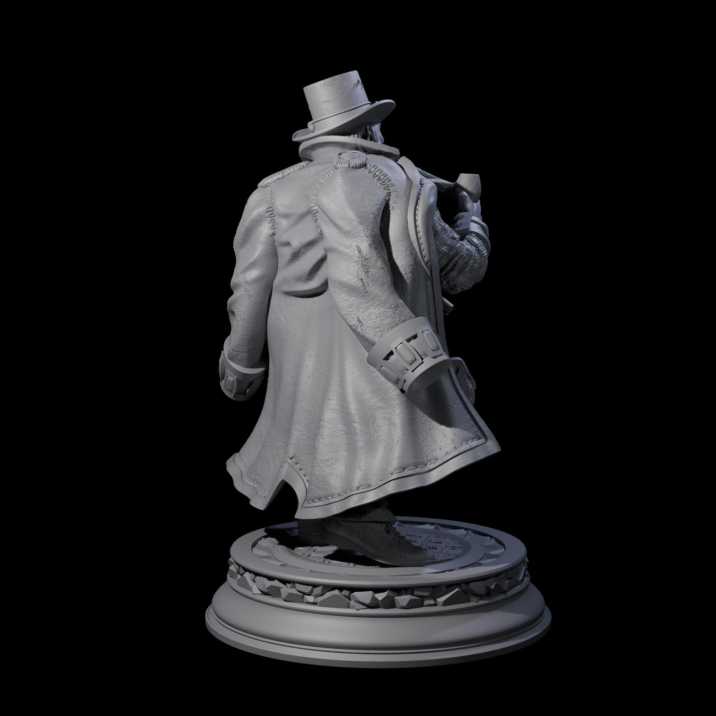 Grizzled Dwarf Gunslinger Miniature for Dungeons and Dragons, Pathfinder or other TTRPGs