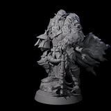 Grizzled Orc Sergeant Miniature for Dungeons and Dragons, Pathfinder or other TTRPGs