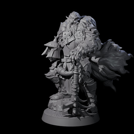 Grizzled Orc Sergeant Miniature for Dungeons and Dragons, Pathfinder or other TTRPGs