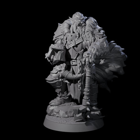 Grizzled Orc Sergeant Miniature for Dungeons and Dragons, Pathfinder or other TTRPGs